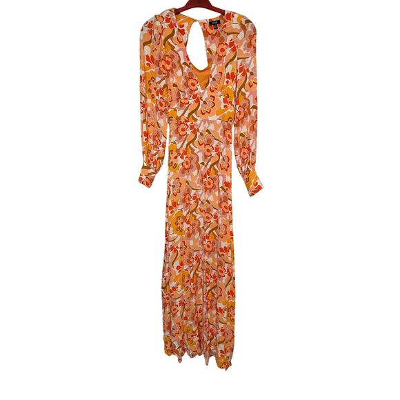 AFRM Dresses & Skirts - AFRM Shiloh Floral Open Back Long Sleeve Maxi Dress XS